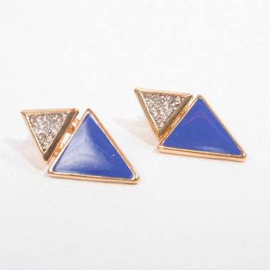 Claire <br> gold backed diamond earring <br> *more colors*