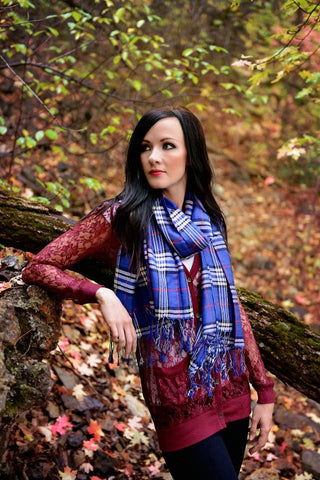 Berry <br> plaid scarf <br> *more colors*