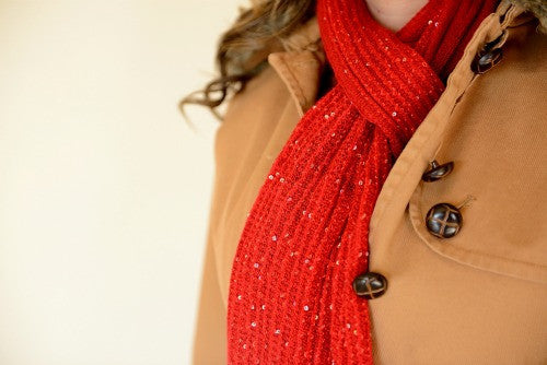 Mimi <br> knit scarf with shimmer <br> *more colors*