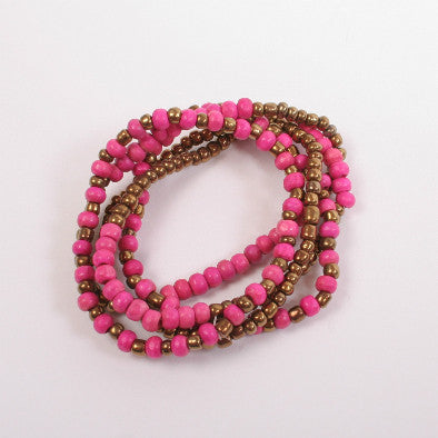 Bracelet-42 <br> stretch bead bracelets <br> *more colors*