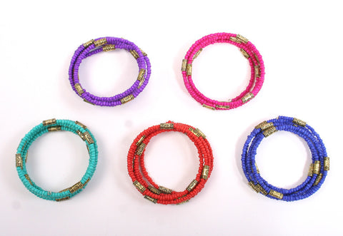 Bracelet-43 <br> sead bead wrap bracelet <br> *more colors*