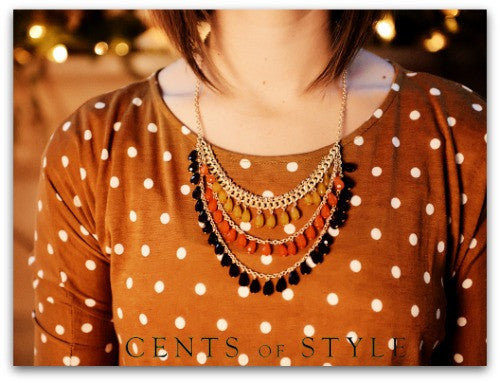 Erin <br> multi-tiered statement necklace