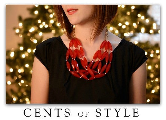 Holiday <br> statement necklace <br> *more colors*