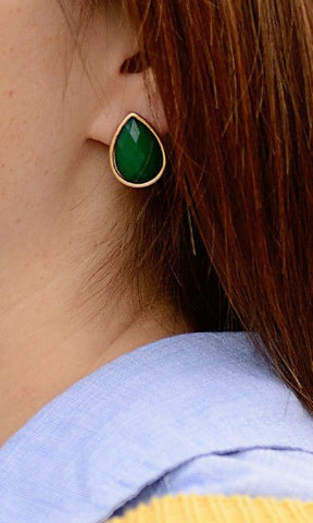 Lottie <br> teardrop stud earrings <br> *more colors*