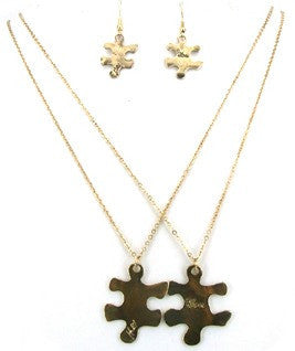 Puzzle <br> puzzle piece necklace <br> *more colors*