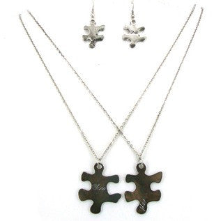 Puzzle <br> puzzle piece necklace <br> *more colors*