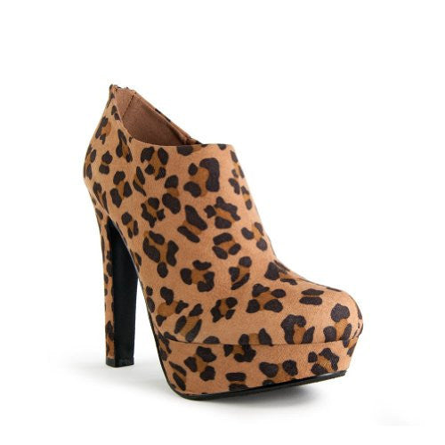 Brea <br> cheetah print booty heel