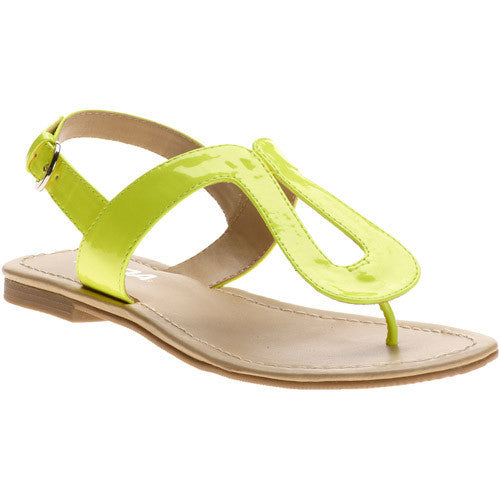 Cheri <br> neon yellow sandal