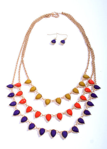 Dani <br> multi-strand statement necklace