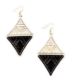 Earring-51 <br> diamond aztec earring <br> *more colors*