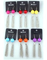 Earring-70 <br> colorful chain earring <br> *more colors*