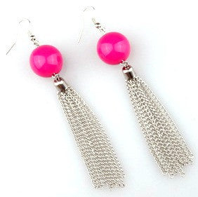 Earring-70 <br> colorful chain earring <br> *more colors*