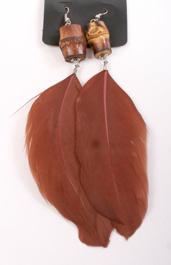 Earring-93 <br> feather earring <br> *more colors*