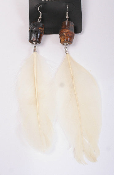 Earring-93 <br> feather earring <br> *more colors*