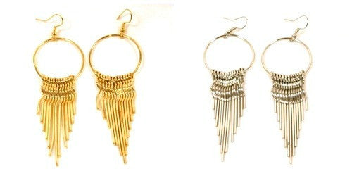 Earring-97 <br> spiky hoop earring