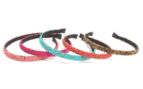 Headband-33 <br> seed bead headband <br> *more colors*