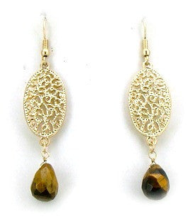 Jill <br> gold dangle earrings