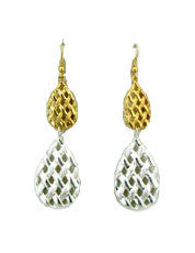 Joyce <br> metal woven earrings