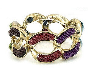 Kendra <br> multi-colored chain bracelet