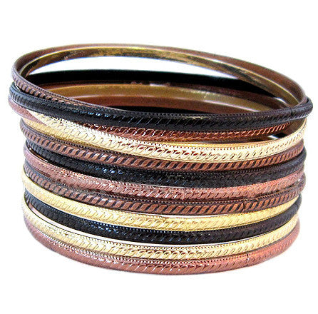 Lux <br> multi metal bangles