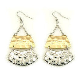 Marlie <br> hammered dangle earrings