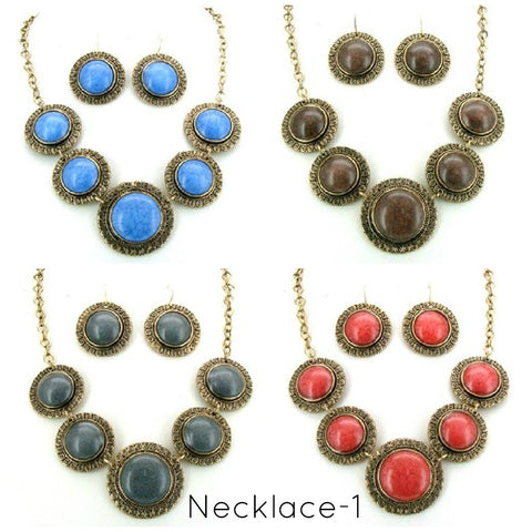 Jenny <br> circle statement necklace <br> *more colors*