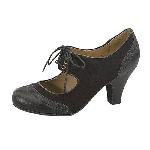 *Reva <br> black oxford pump*