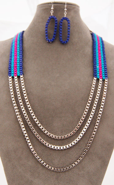 Ricky <br> color blocked necklace