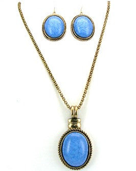 ShaRee <br> oval pendant necklace <br> *more colors*