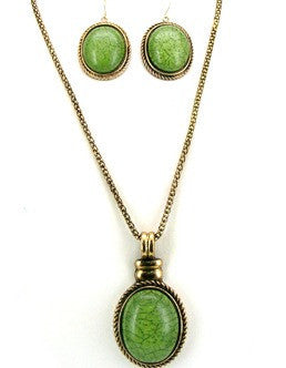 ShaRee <br> oval pendant necklace <br> *more colors*