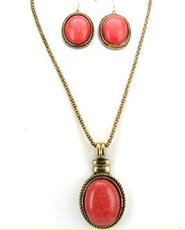 ShaRee <br> oval pendant necklace <br> *more colors*