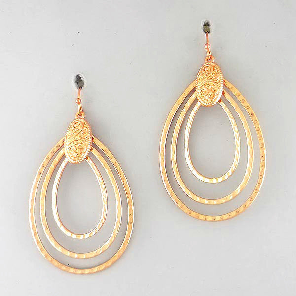 Vivian <br> rose gold earrings