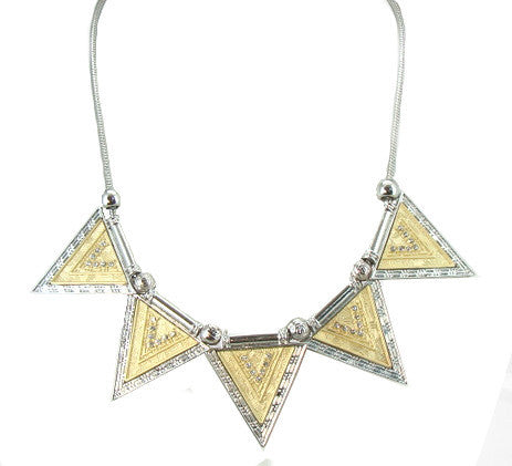 Heaven <br> triangle statement necklace