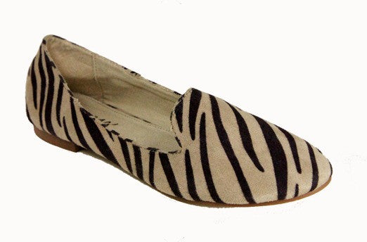 Zoe <br> zebra print loafer