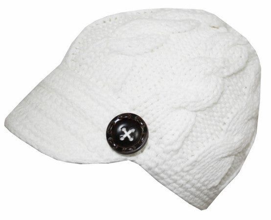 Kelly Hat <br> cable knit brim hat <br> *more colors*