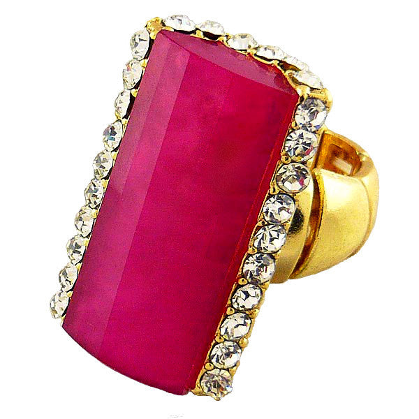 Christine <br> fuschia stone ring