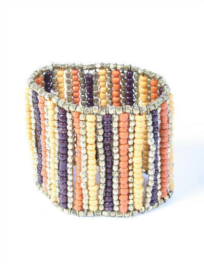 Delta <br> seed bead stretch bracelet