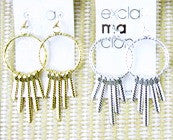 Earring-78 <br> dangling hoop earrings <br> *more colors*