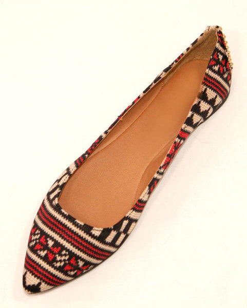 Site-01 <br> tribal inspired ballet flats