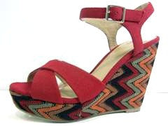 Gartel <br> multi-colored wedge sandal