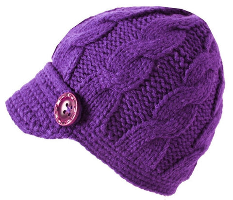 Kelly Hat <br> cable knit brim hat <br> *more colors*