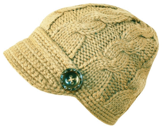 Kelly Hat <br> cable knit brim hat <br> *more colors*