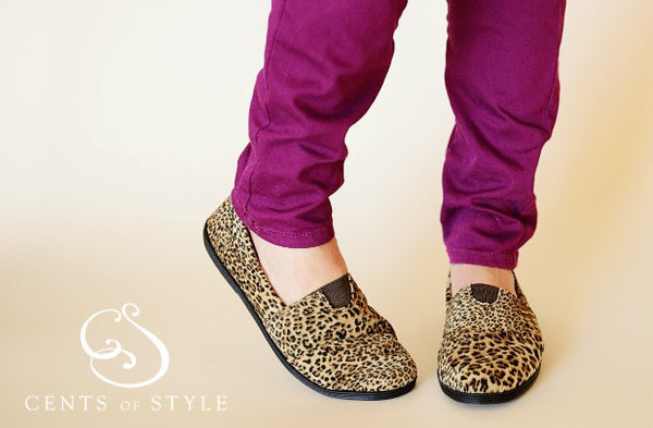 Object <br> cheetah print flats