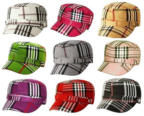 Plaid <br> hat and scarf set <br> *more colors*