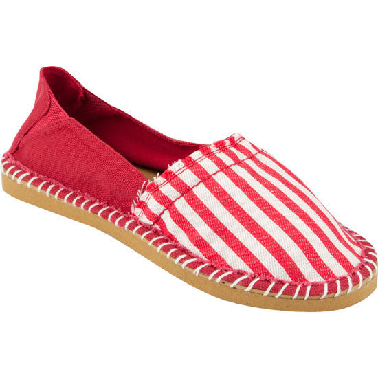 Secede <br> striped canvas flat