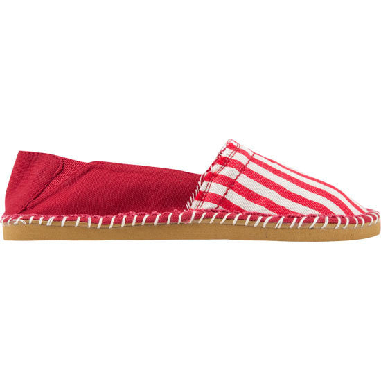 Secede <br> striped canvas flat