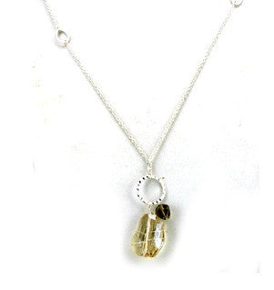 Stone <br> stone pendant necklace